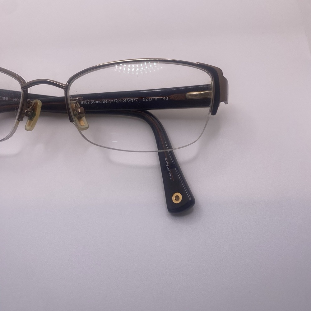 Coach Eyeglasses FRAME ONLY HC5053 Eulalia Half Rim 52-18-140 Sand Beige 790 - Picture 2 of 15